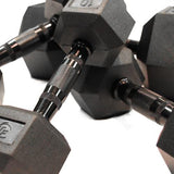 100lb Virgin Rubber Hex Dumbbell No Toxic Odor SDVR-100